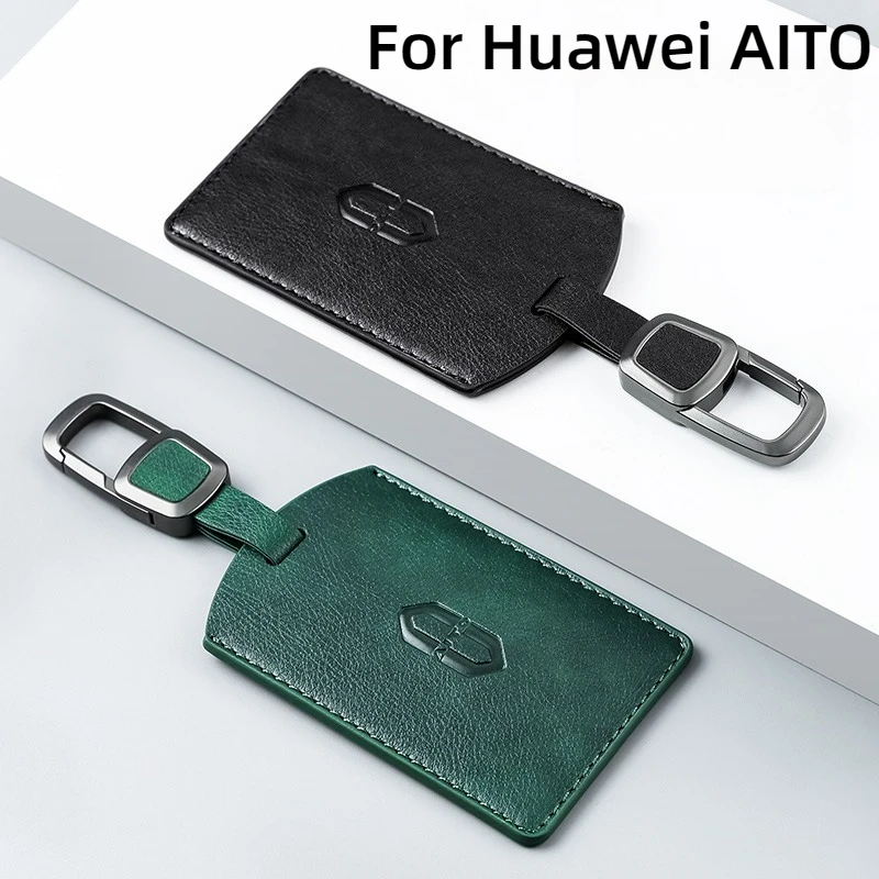 

Fit For Huawei AITO M5 M8 M7 Seres M9 Car Key Card Holder NFC Smart Card Case Suede Protective Shell
