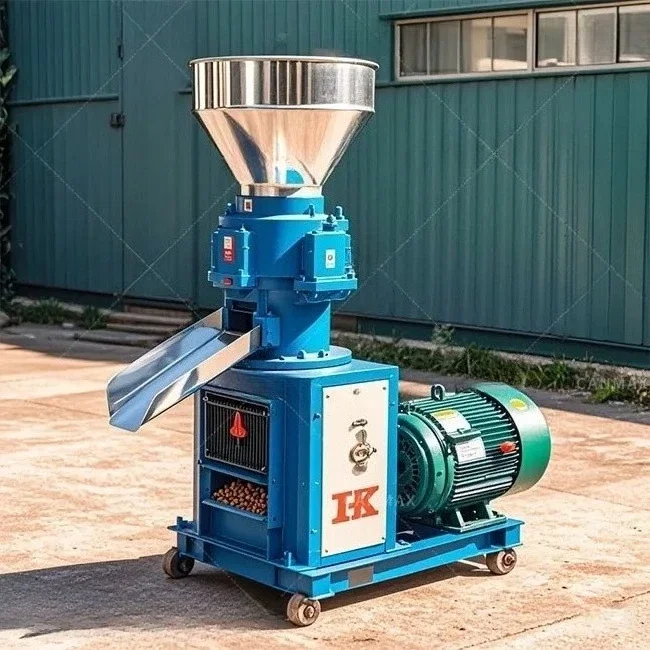 

High Productivity Home Use Pelletizer Machine Feed Processing Steel Electric Motor Plant Animal Livestock Feed Grain Processing