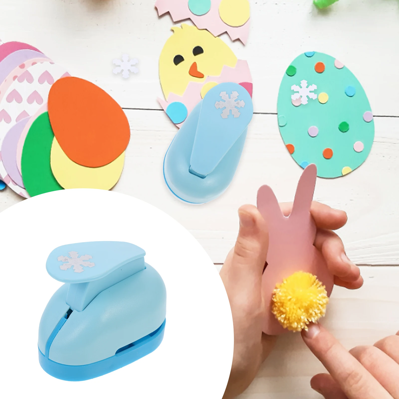 

Decorate Embossing Device Child Scrapbooking Handheld Hole Punch Plastic Paper DIY Punching Tool