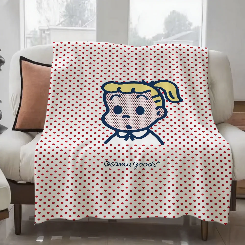 

OSAMU GOODS Art Blanket Design Lightweight For Dorms, Naps, Living Room, Office,Sofa,All-Season