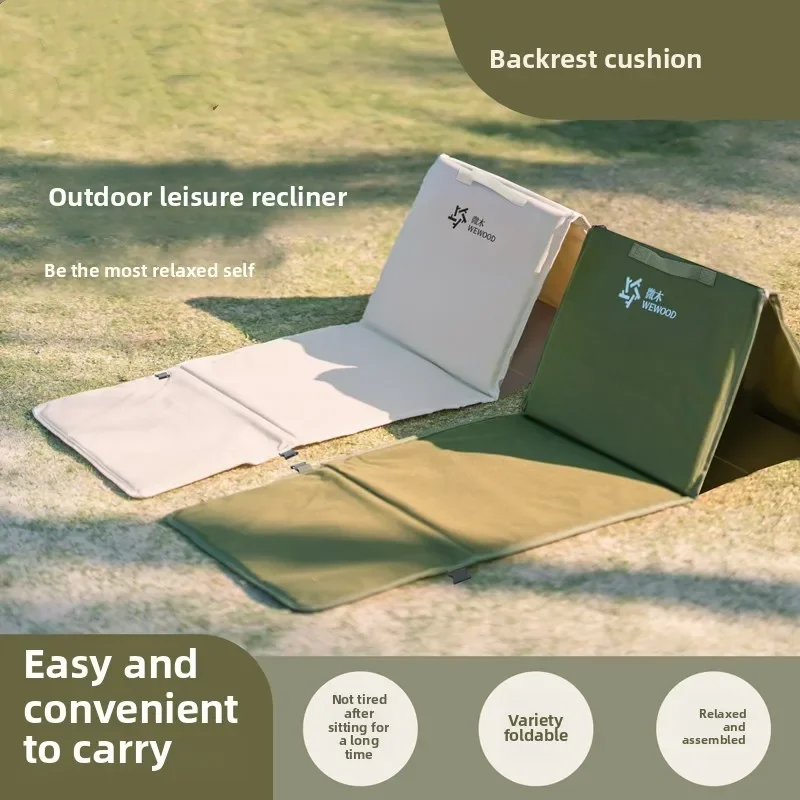

1PCS Portable Foldable Outdoor Camping Backrest Cushion - Oxford Cloth Beach Multi-use Camping Sit Pad Lightweight beach chair