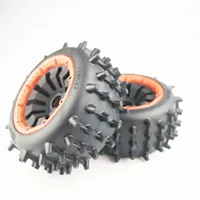 Nipple Hard Knoby Tires Wheels Front Rear For Hpi Rovan Km Baja 5b DBXL LOSI 5IVE T 5T 186mm x 83mm 64mm