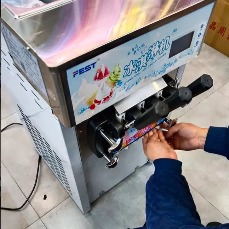 Automatic 3 Flavors Ice-cream Making Commercial Soft Serve Ice Machine for Business Prices Food Truck