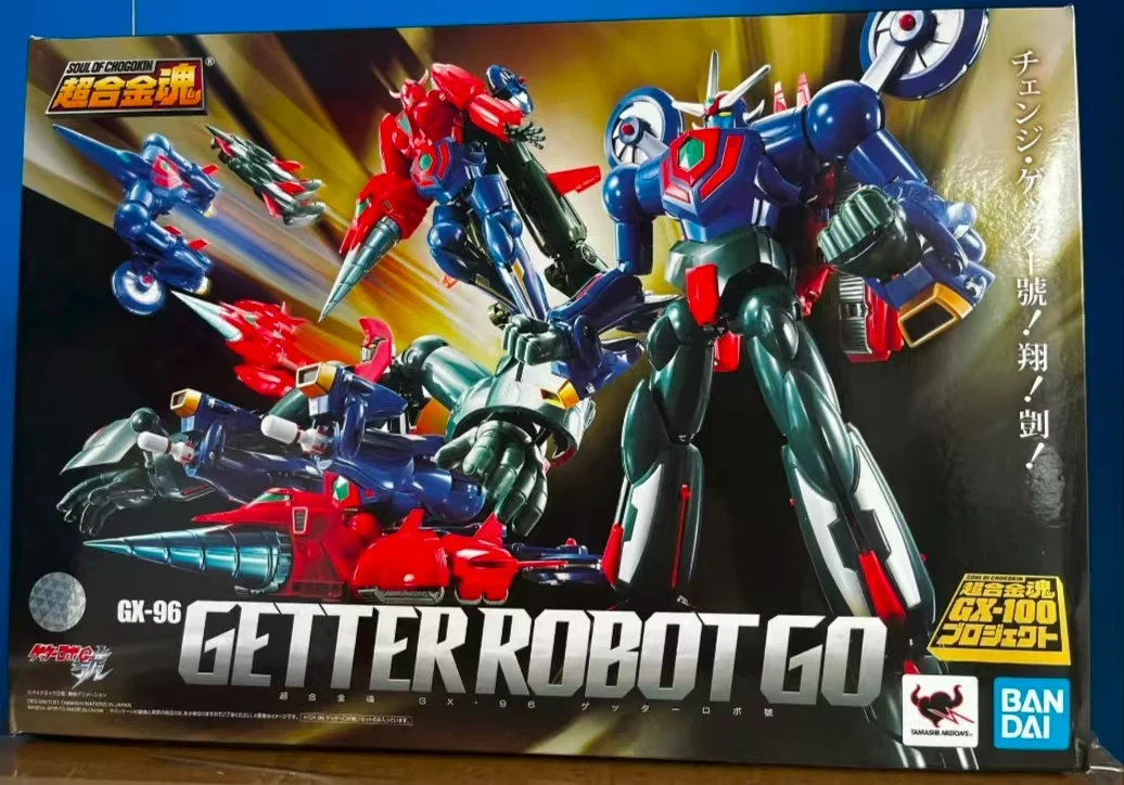 

【Original】BANDAI Soul of Chogokin GX-96 GETTER ROBO GO Mecha-Complete Action Figure Model Toy