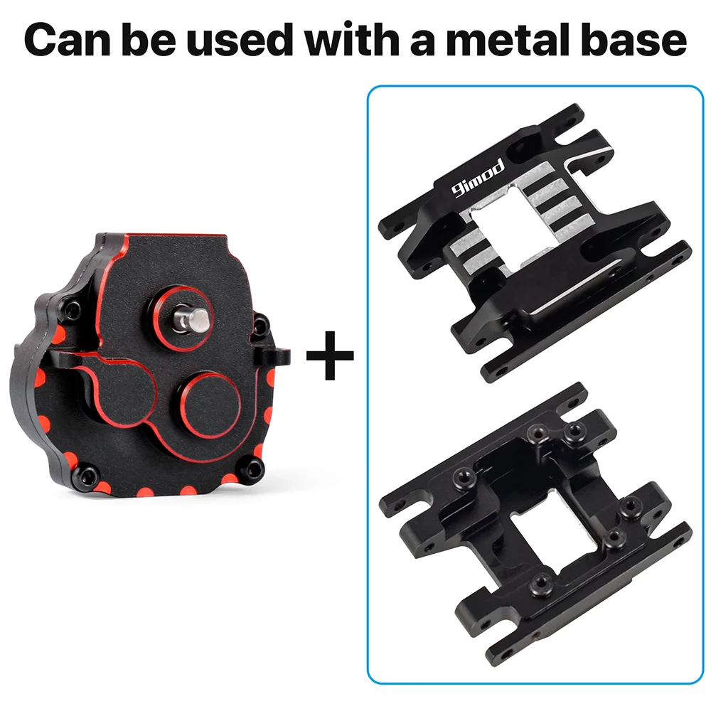 9IMOD Complete Transmission Gearbox RC Car Transmission Gear 40.3:1 Gears Metal/Plastic Case For 1/18 TRX4M RC Car Upgrade Parts