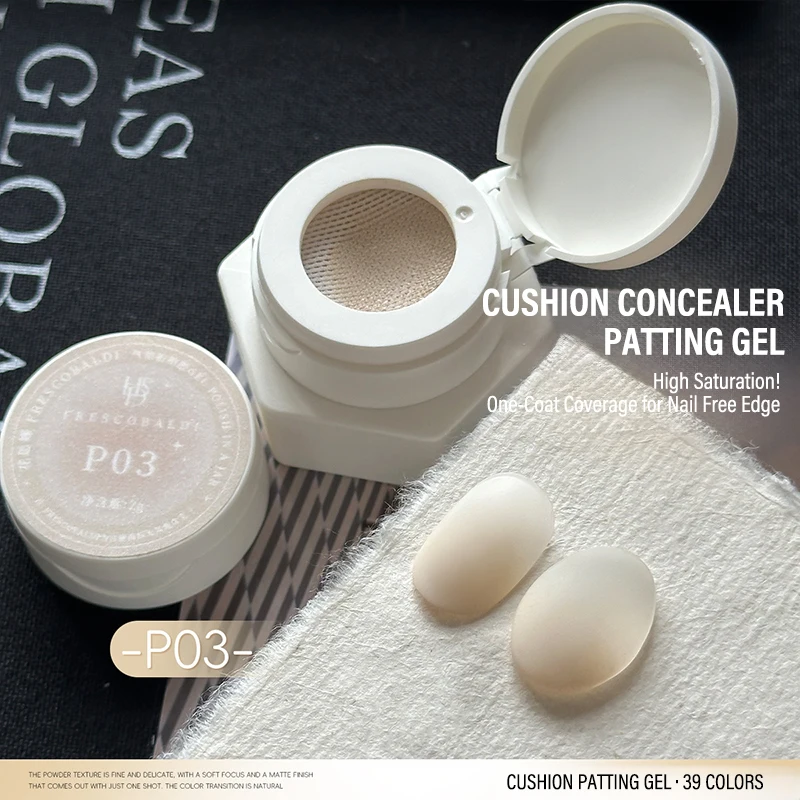 Air Cushion Patting Gel, Hochpigmentiertes Blush Gradient Ombre Nagelkunst-Gel, Kein Abwischen Nötig, UV-LED Transfer-Lack zum Einweichen