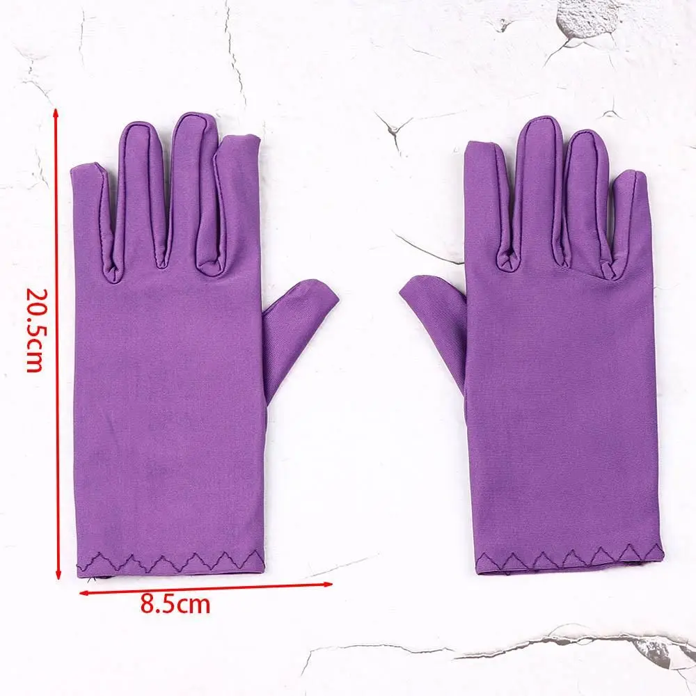 سحر حفلة موسيقية قفازات الزفاف الرسمية قفازات الساتان الطرف