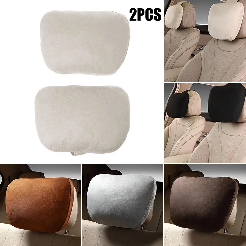 1/2PC Car Neck Headrest for Maybach Design S Class Ultra Soft Pillow For Mercedes Benz Cushion Support Neck Protector Neck Rest