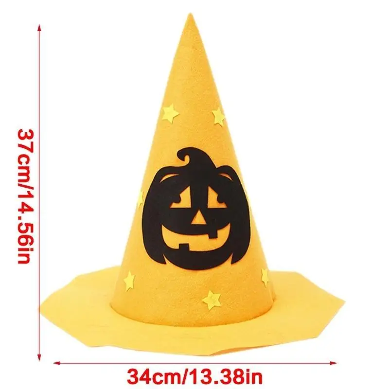 39BD Pumpkin Skull Witch Hats Hats Halloween Costume Akcesoria na imprezę Halloween