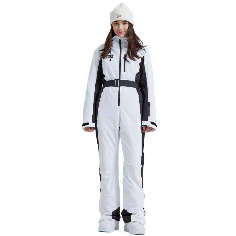 

One-piece ski suit winter slim and thin women's ski suit windproof and waterproof outdoor ski equipment