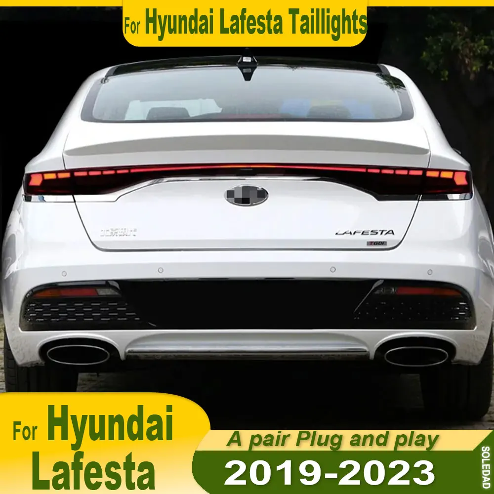 

Автомобильный задний фонарь для Hyundai Lafesta 2019 2020 2021 2022 2023, модифицированный сквозной задний фонарь, ходовые огни, указатель поворота Plug and play