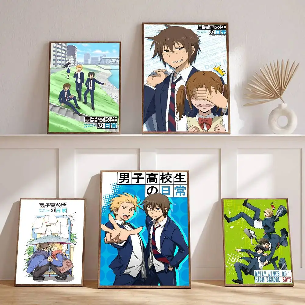 1pc Daily Lives Of High School Boys Poster Sticker Print Waterproof Wall Art For Living Room Bedroom Home Decor
