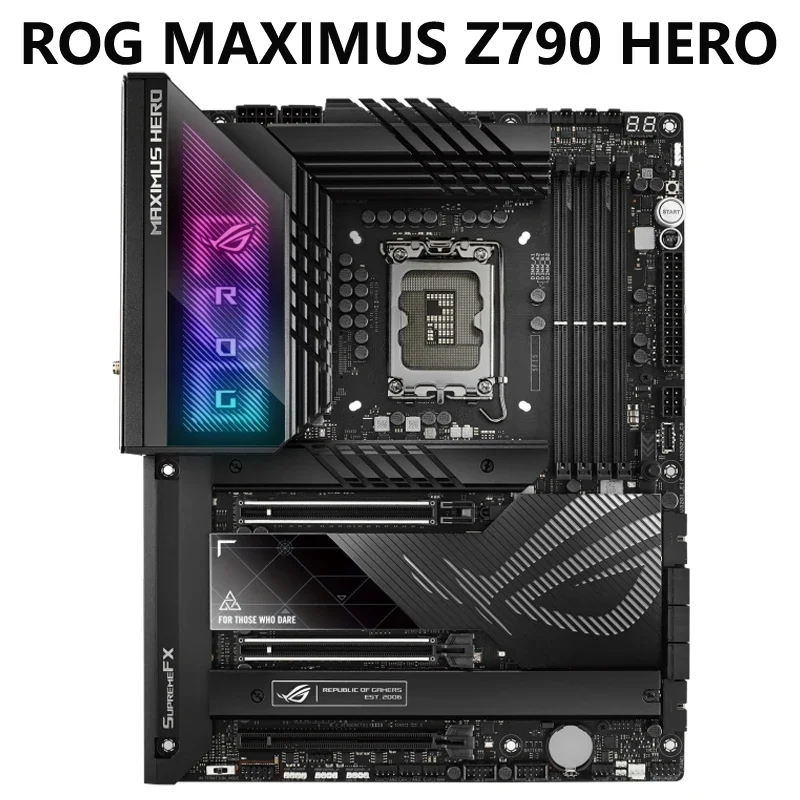 

ASUS ROG MAXIMUS Z790 HERO LGA 1700 intel13-го и 12-го поколения ATX игровая материнская плата PCIe 5,0 DDR5 20 + 1 этап мощности WiFi 6E 2,5 ГБ LAN