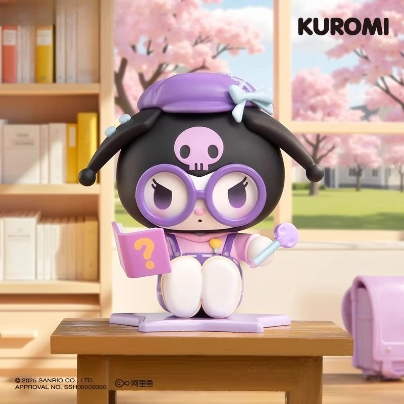 Sanrio Family Campus Diary Series Figuras Caja ciega de moda Adornos de juguete lindos Hermosos regalos kuromi