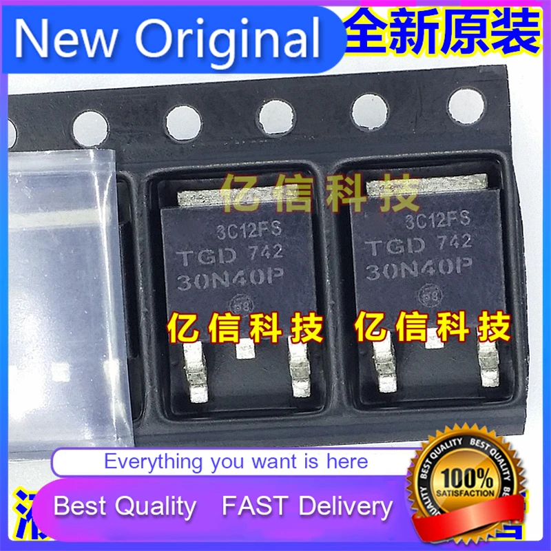 10Pcs/Lot New Original PLATINUM 30N40P PASTER 40V30A PLASMA LCD ACCESSORIES TO-252