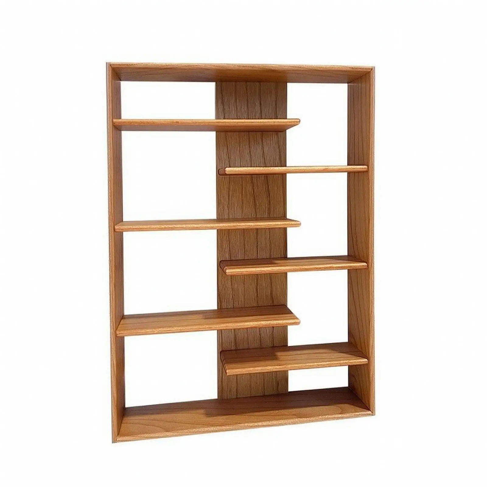 Miniature Bookshelf Display Rack Wood Dollhouse Furniture for 1 12 Scale Doll House Accessories Storage Organizer