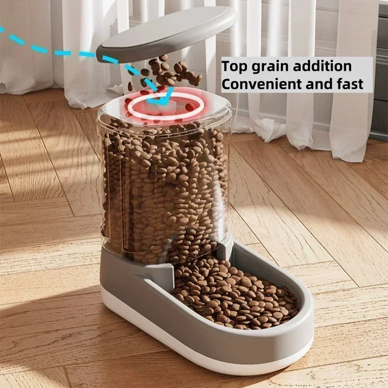 Large Automatic Pet Food & Water Feeder 5
