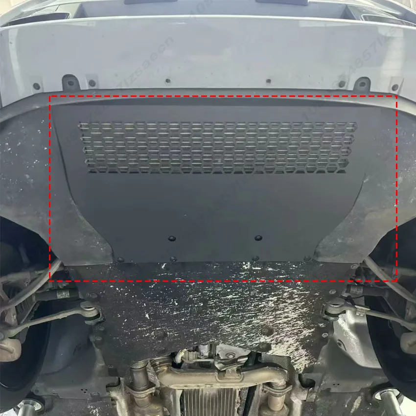 Engine Powered Guard For BMW BMW X3M F97 X4M F98 2018-2024 Aluminum Alloy Oil Cooler Protection Plate Lower Bottom Cover Black