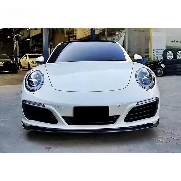 For Porsche Carrera 911 991.2 Carbon Fiber Body Kit Front Lip Side Skirt Rear Diffuser Spoiler view 5