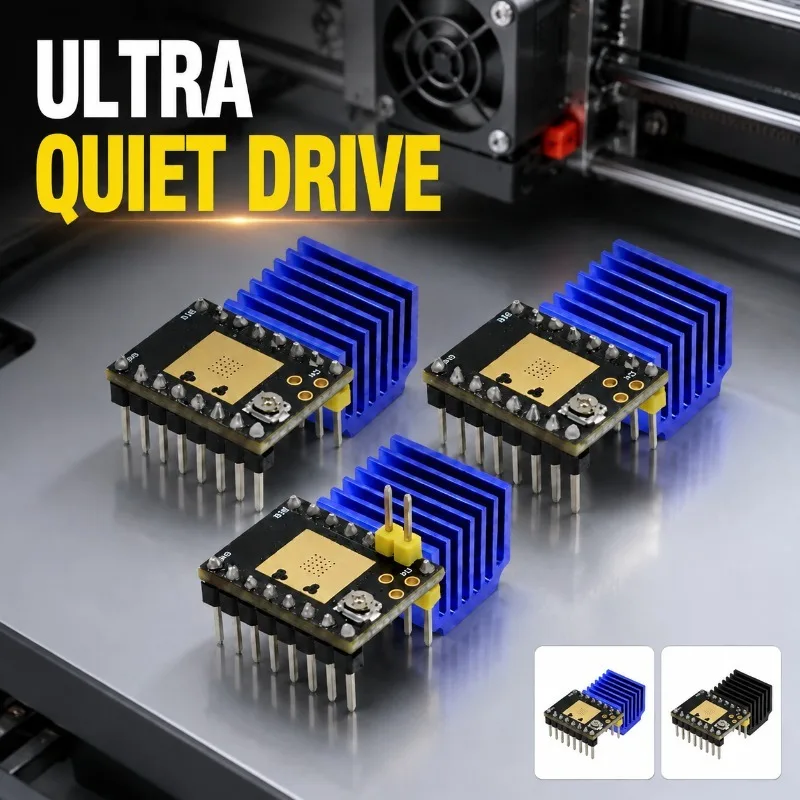 3D Printer Spare Parts Ultra‑Silent Stepper Motor Drive Board TMC2209 TMC2208 ATD5833 2.5A Peak Current  Microstep Subdivision