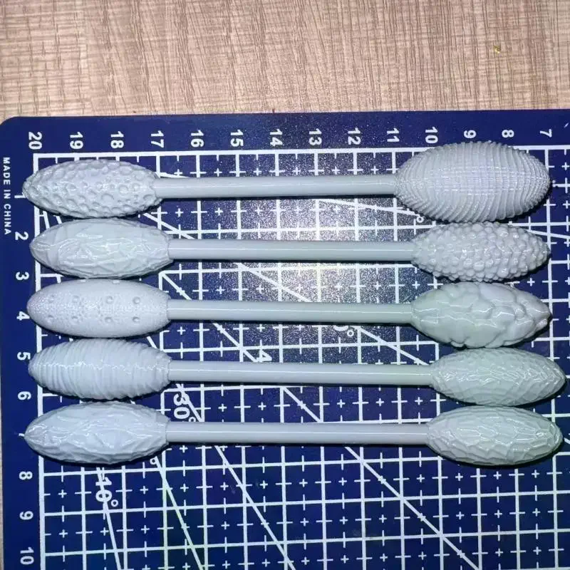 5Pcs Texture Rolling Emboss Plaids Hand Rollers Texture Tool Sets For Clay Art Clay Modeling Pattern Rollers Kit For DIY Crafts