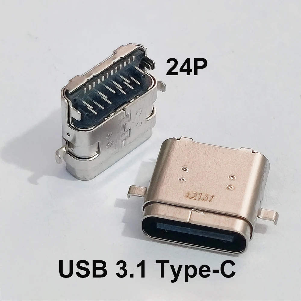 5 Stück 24P 3.1 Typ-C Ladeanschluss Laptop Interne DC-Strombuchse Reparatur-Ersatzstecker – Detail 1