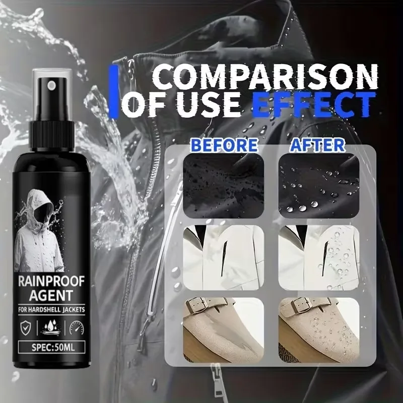 100ML Rainproof Nano Spray for Jackets Water, Oil & Stain Resistant Protective Coating Spray Sneakers Shoe Protector