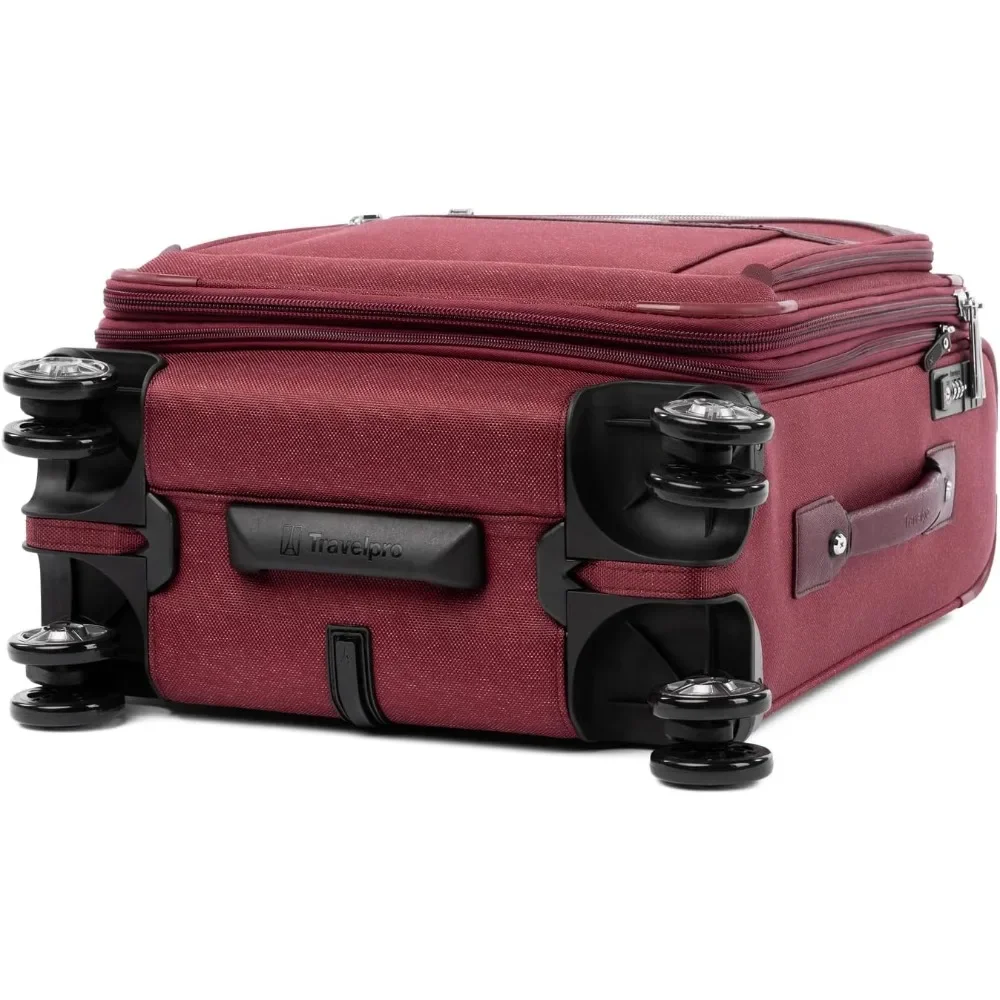 Tas Koper Spinner 8 Roda yang Dapat Diperluas dengan Port USB, Unisex, Ideal untuk Perjalanan Internasional