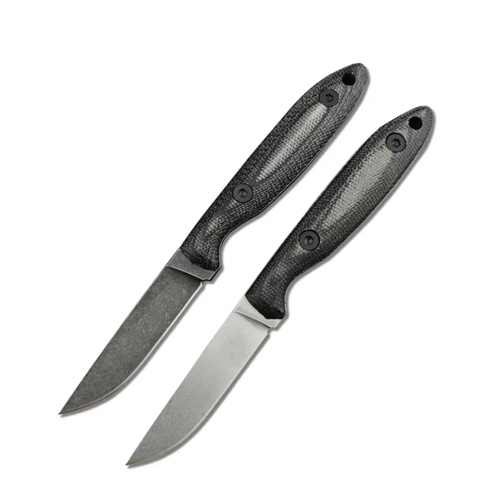 

Hiking Fixed Blade Knife High Hardness D2 Blade Linen Handle EDC Camping Hunting Cutting Multifunctional Tools with Sheath