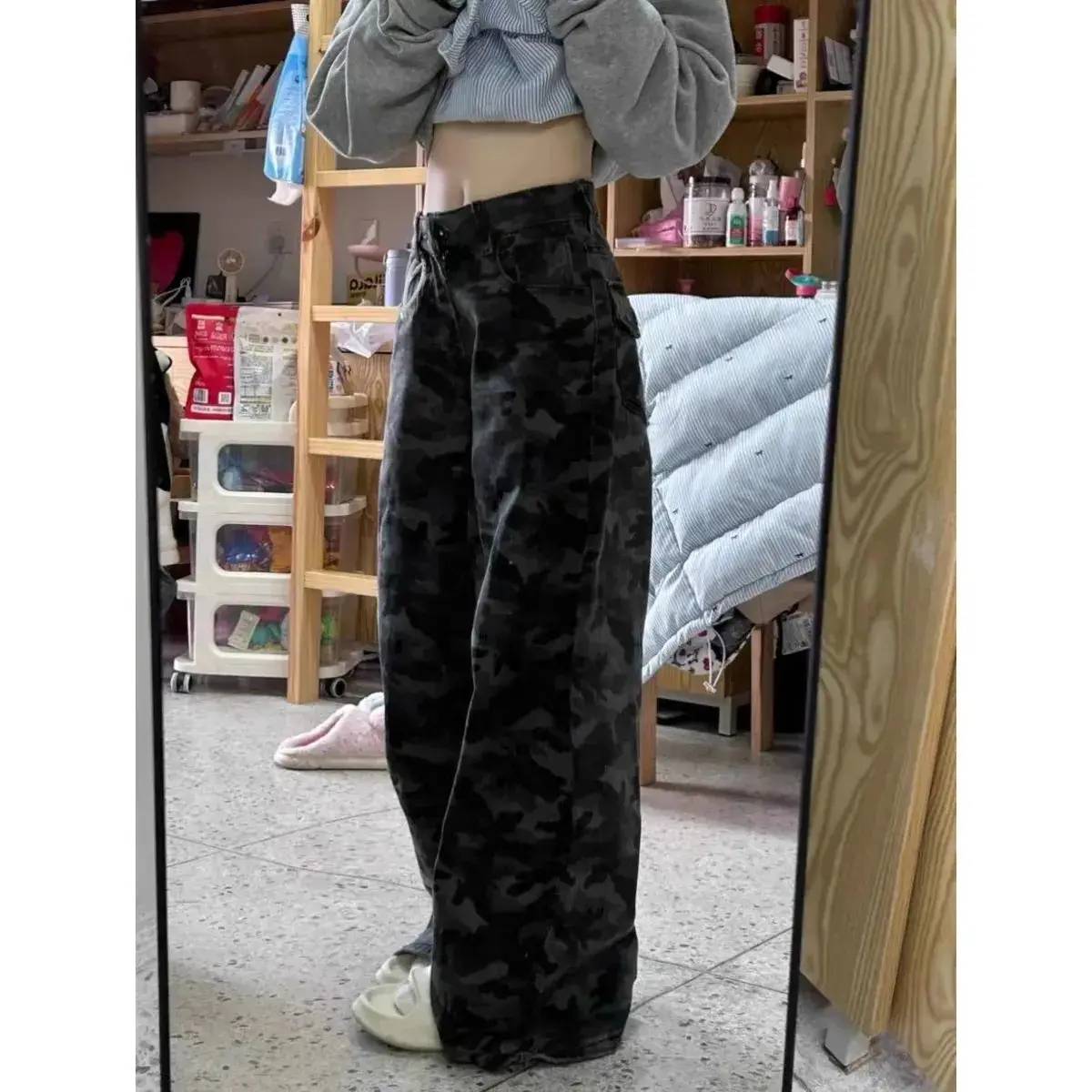 Y2k roupas femininas 2000s jeans feminino baggy denim cintura alta streetwear moda vintage oversize perna larga corte solto ajuste preto