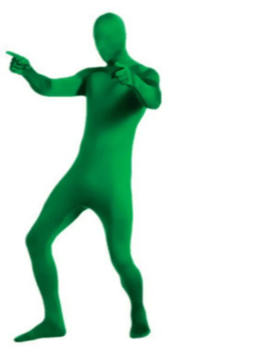 Costume invisibile per adulti Abito attillato loween Bla Suit Uomo Abbigliamento per spettacoli teatrali Ninja Abito attillato per persona invisibile