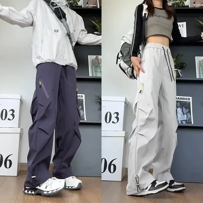 ثلاثة سراويل هجومية ذات قشرة ناعمة مقاومة للرجال والنساء، سراويل عمل مظلي مطوية للخريف، مقاومة للرياح ومقاومة للماء في الهواء الطلق