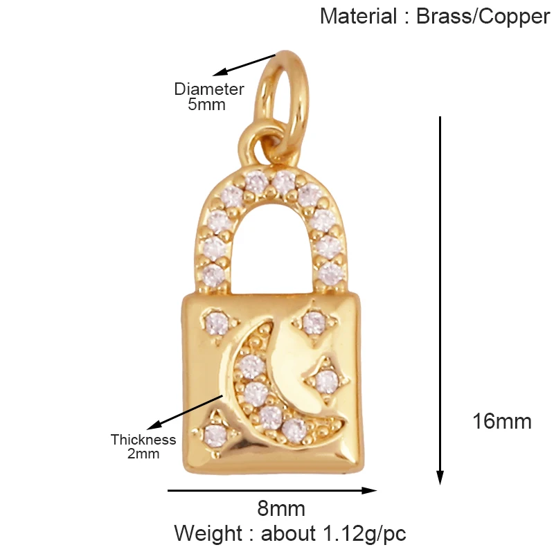Trendy Mini Windmühle blinkende Bolzen Stern Sonne Mond Regenbogen Schneeflocke Charm Anhänger, Handwerk Schmuck Halskette Armband Zubehör S28 – Detail 20