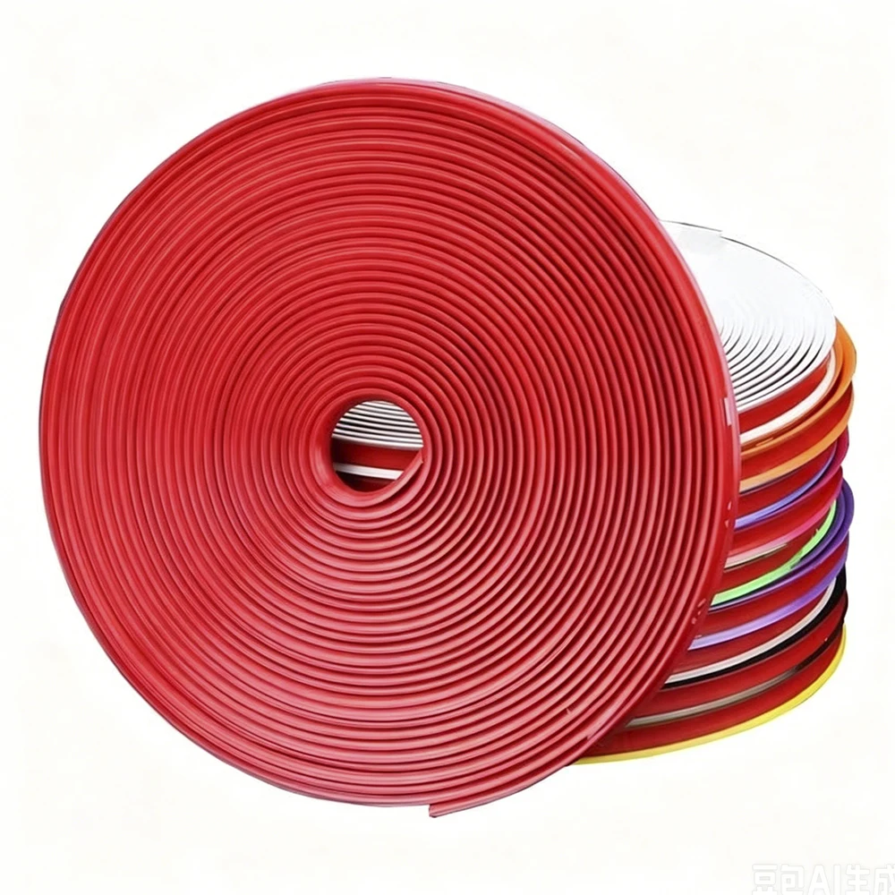 8M/Roll Rim Blades Car Vehicle Wheel Rims Protectors Decor Strip Tire Guard Line Rubber Moulding Trim Wheel Protection Stickers