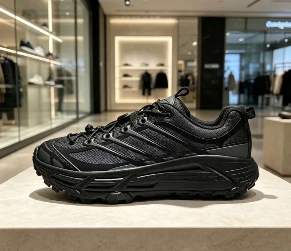 Ultra-light outdoor trail running shoes for men women, breathable anti-slip durable shock-absorbing hiking sneakers.