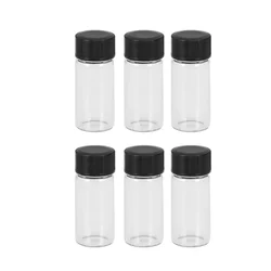 20Pcs 5ml Glass Bottles Wish Bottles Empty Sample Jars Tiny Glass Jars with Cap for Crafts Wedding Christmas Flower Tea Dried