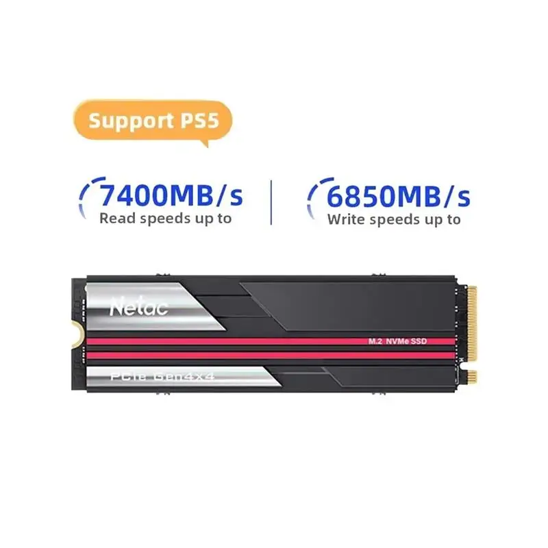 Top SSD 4TB M.2 PCIe4.0x4 NVMe 7400MB/s 2TB 1TB Hard Drive Internal Solid State Disk for PS5 Desktop NV7000