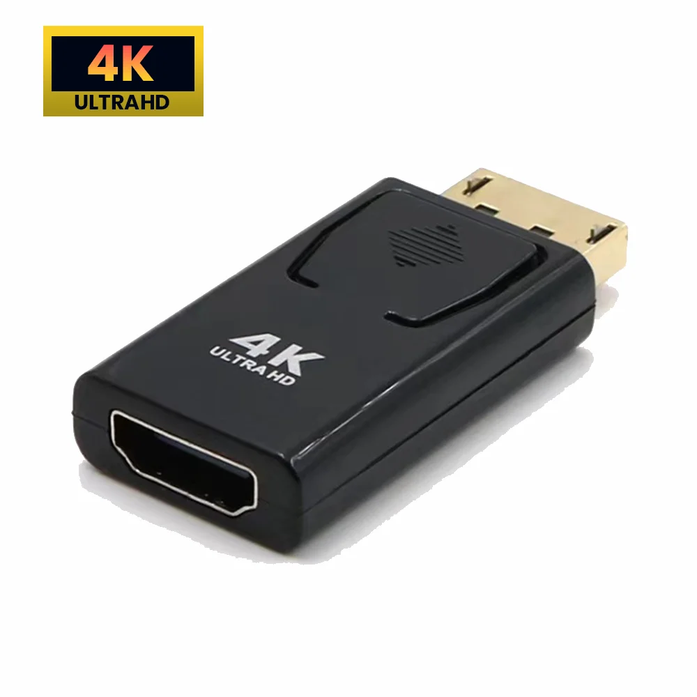 DP To HDMI-Compatible Adapter Converter 4K Male-Female Displayport Adapter Video Audio High-Definition For PC Laptop Multimedia