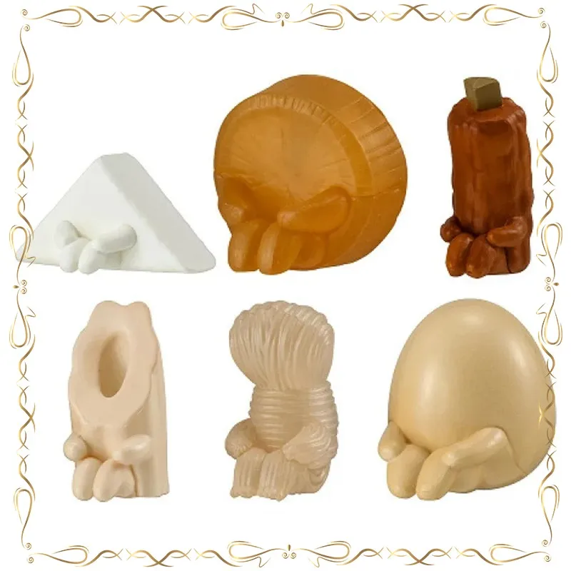 

Oden Sit Still Modeling Gashapon BANDAI Kawaii Desktop Ornament Children's Day Gifts Action Figure Model Toys