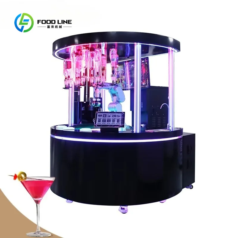 Customized Latest 24-Hour Operation Automatic Cocktail Bartender Essential Vending Machine for Bars
