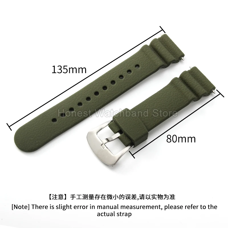 22mm Silicone Watch Strap for Seiko Tuna Can Diver PROSPEX SNE547P1/545/499/535 Quick-Dry Anti-Odor Soft-Touch Special Buckle
