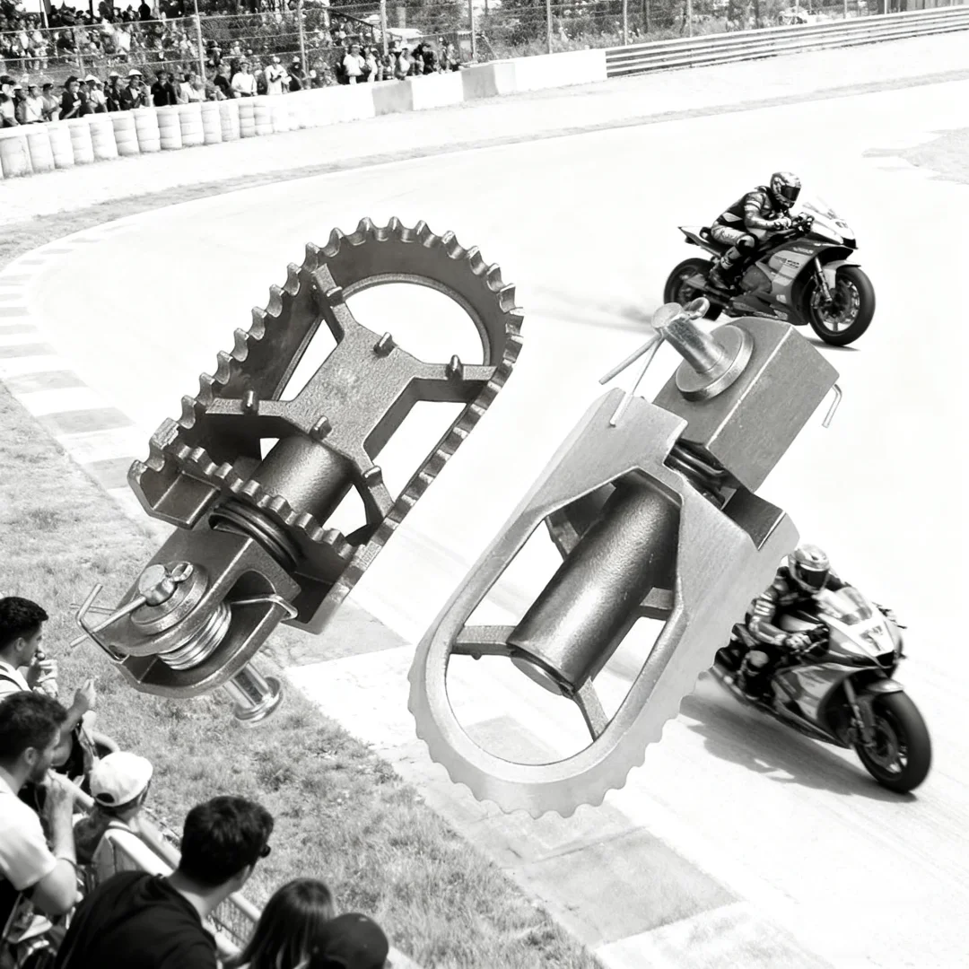 

Запчасти для мотоциклов, вращающиеся подножки, противоскользящие складные подножки из нержавеющей стали для Honda Ducati SSR KAYO ATV, аксессуары для пит-байков