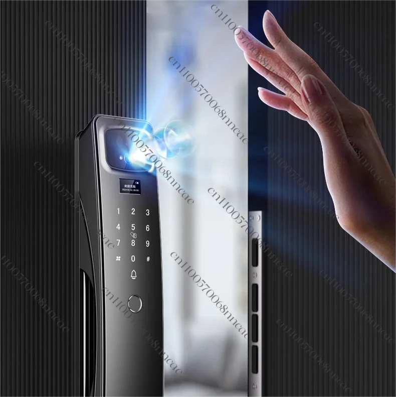 Enrique Tuya 3D Smart Door Lock WiFi Fingerprint Digital Code 3D Face Recognition for Wood Aluminum Home Cloud Includes Camera