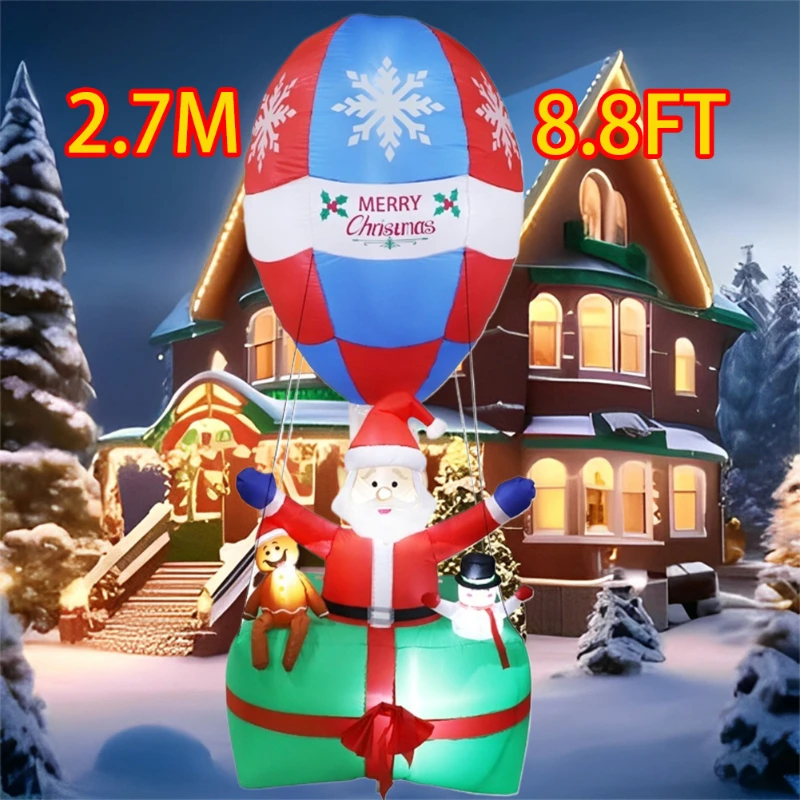 

Inflatable Toy Fire Balloon Santa Christmas Inflatable Model Luminous Inflatable Model Christmas Atmosphere Decoration Model
