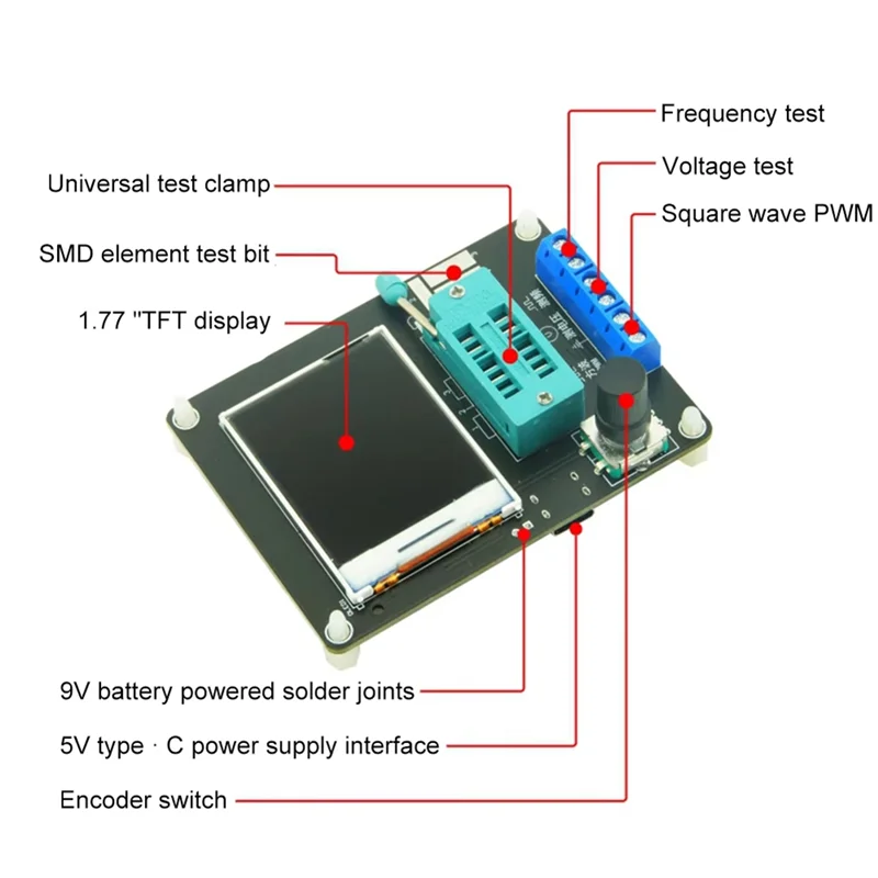 Diode Capacitance PWM Square Wave Signal Generator PWM Square Wave Generator Electronics Kit Russian Version
