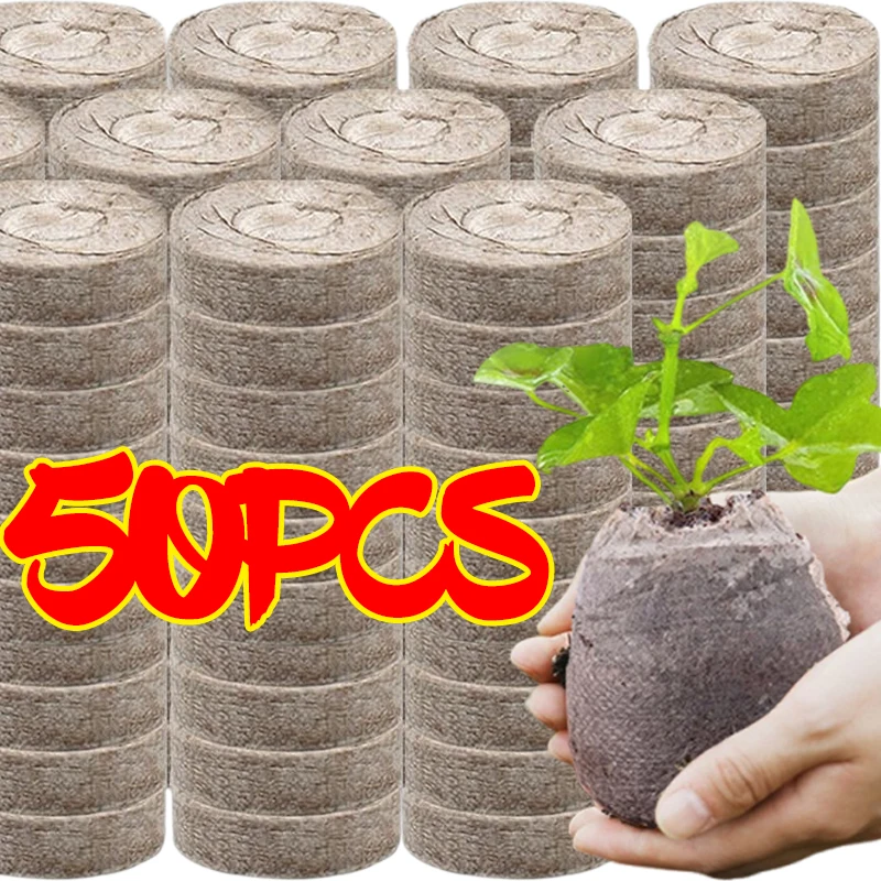 Plant Starting Pellets Soil Block Compressed Soil Pellets Planting Seedling Block Seed Starter Pods Media Cubes Bulk Plant Plug