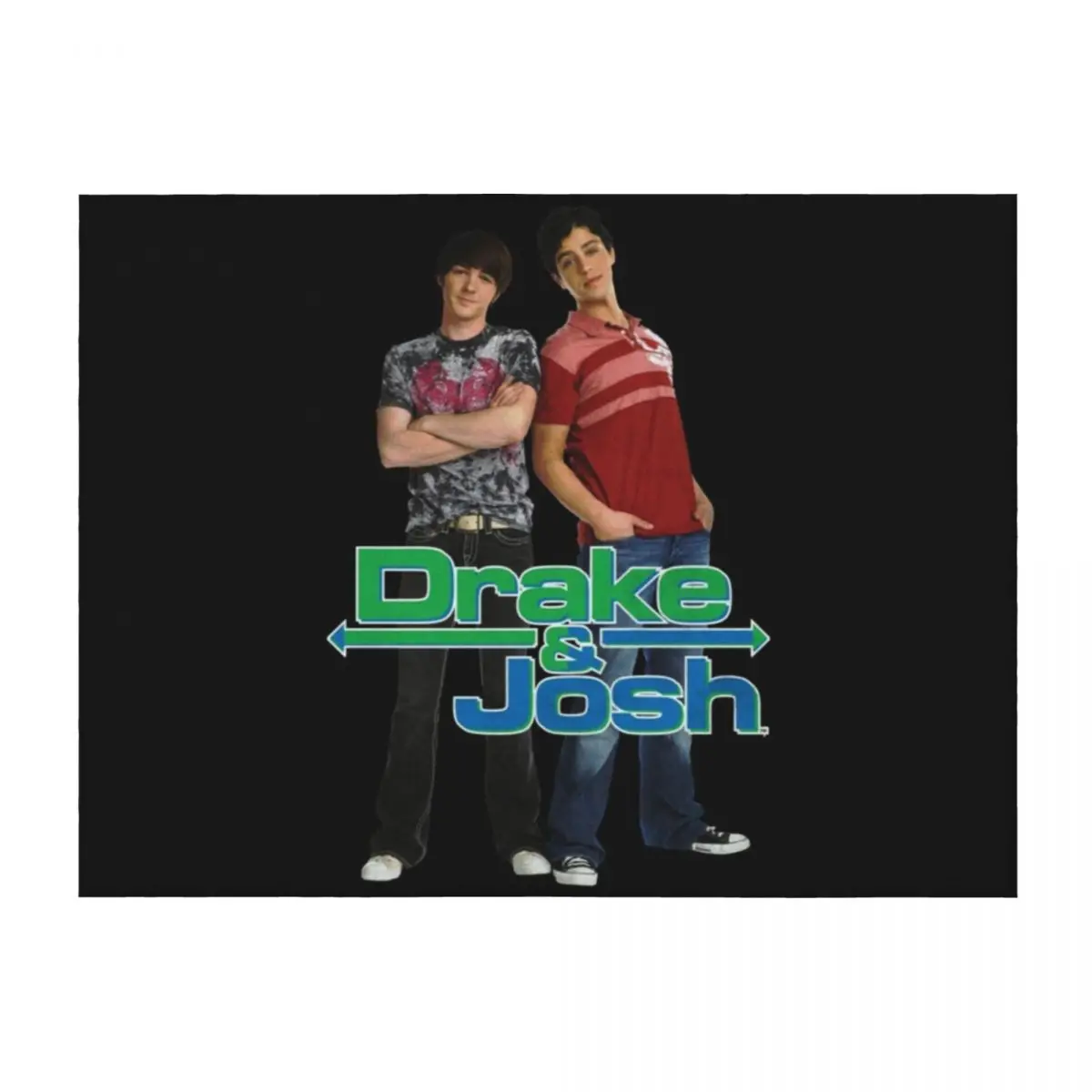 

Drake And Josh Classic Logo With Characters Pullover Hoodie Throw Blanket Multi-Purpose Decorative Sofas Soft Beds Blankets