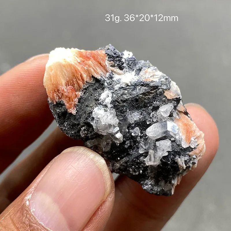 100% natural Mexico yellow barite and cerusite ,rough Pendant mineral specimen healing crystal gem collection
