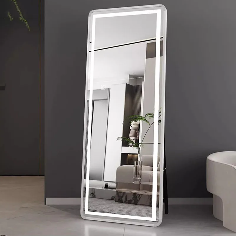 Rectangle Makeup Mirror Living Room Nordic Bathroom Body Makeup Large Long House Espelho Grande Para Quarto Bedroom Decor