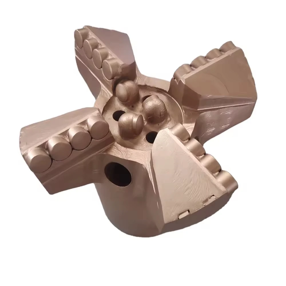 

Water well drilling rig drill bit accessories/4-wing diamond compact PDC drill bit for geological exploration